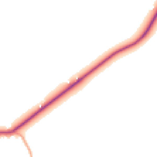 Daytime road noise heatmap for IP29 4UG