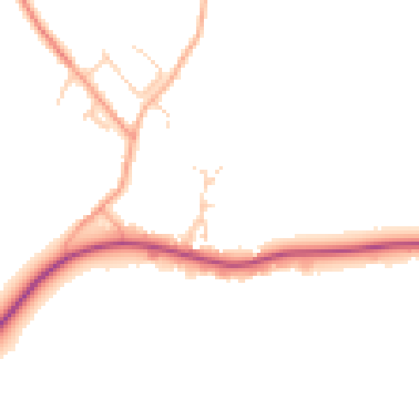 Daytime road noise heatmap for IP29 4WD
