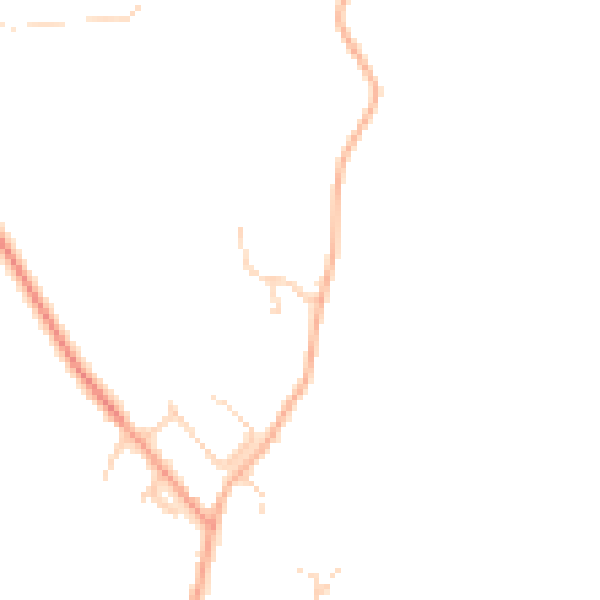 Daytime road noise heatmap for IP29 4XA