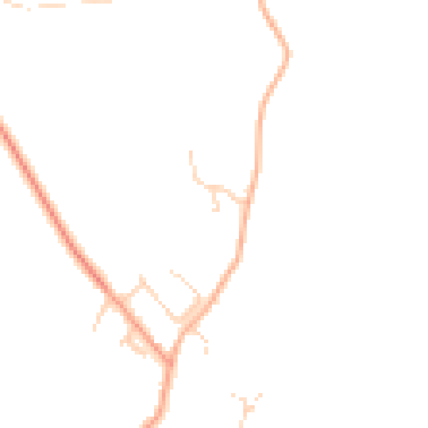 Daytime road noise heatmap for IP29 4XD