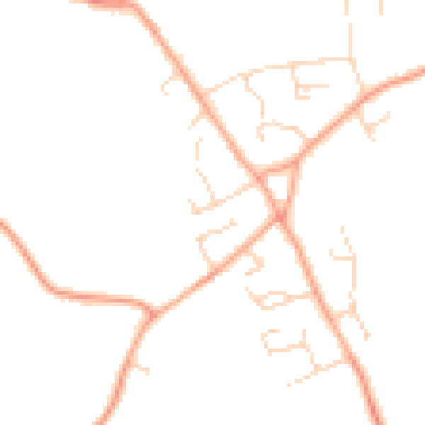 Daytime road noise heatmap for IP29 5AF