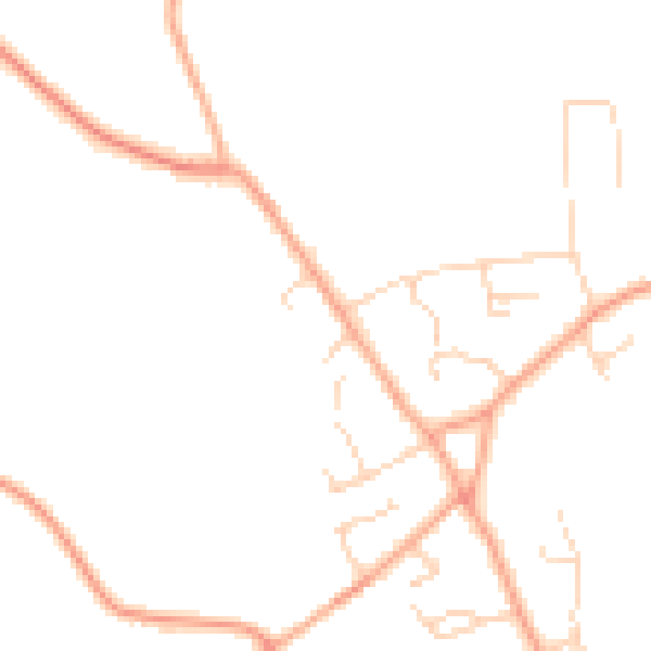 Daytime road noise heatmap for IP29 5AT