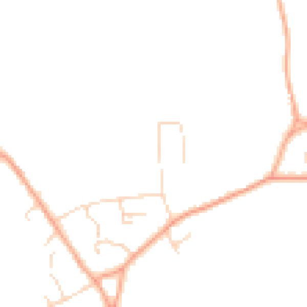 Daytime road noise heatmap for IP29 5BS