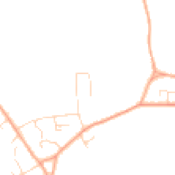 Daytime road noise heatmap for IP29 5BX