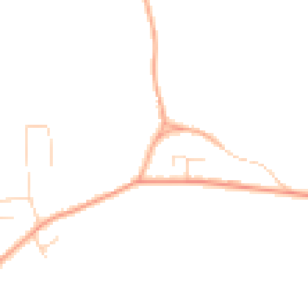 Daytime road noise heatmap for IP29 5BY