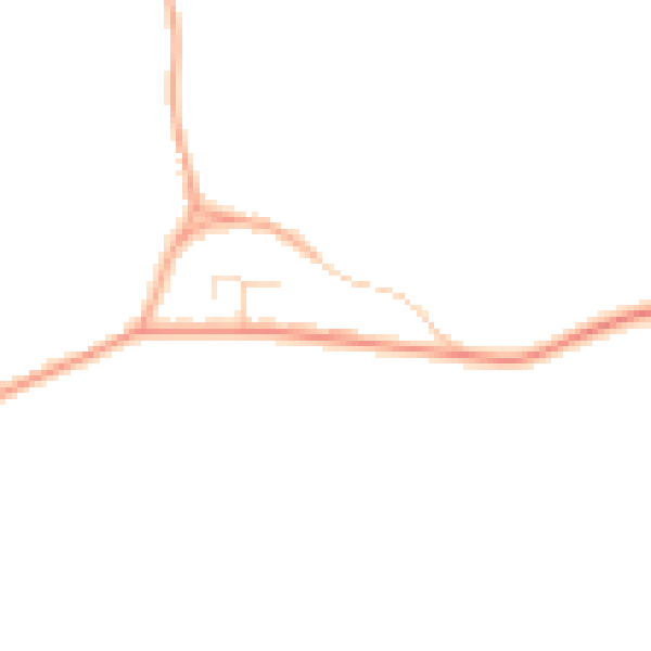 Daytime road noise heatmap for IP29 5DE