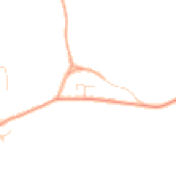 Daytime road noise heatmap for IP29 5DL