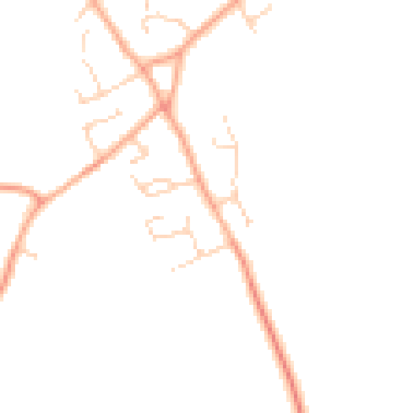 Daytime road noise heatmap for IP29 5DX