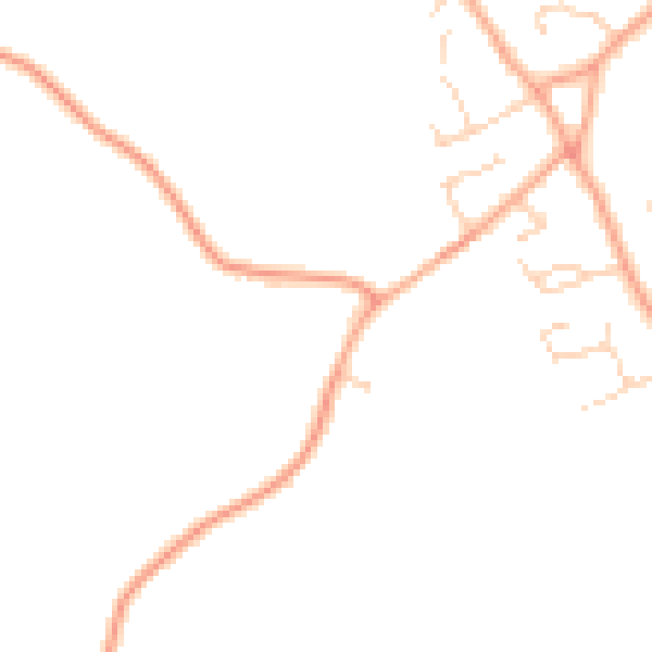 Daytime road noise heatmap for IP29 5EF