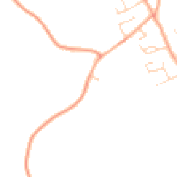Daytime road noise heatmap for IP29 5EG