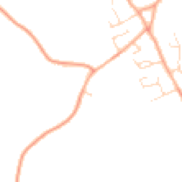 Daytime road noise heatmap for IP29 5EP