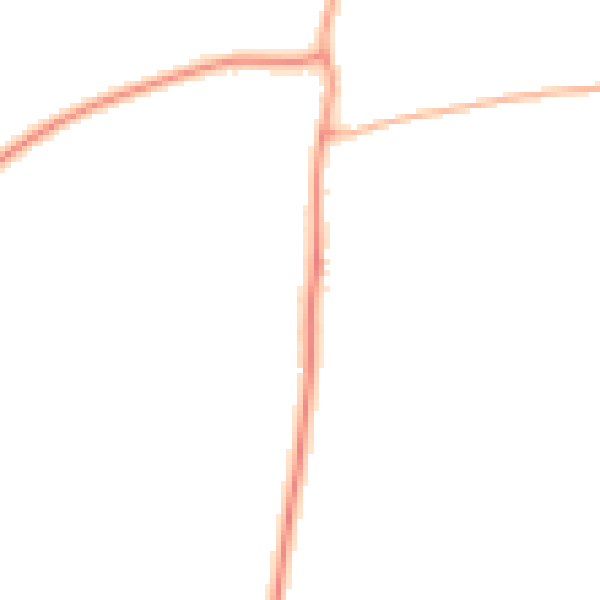 Daytime road noise heatmap for IP29 5HY