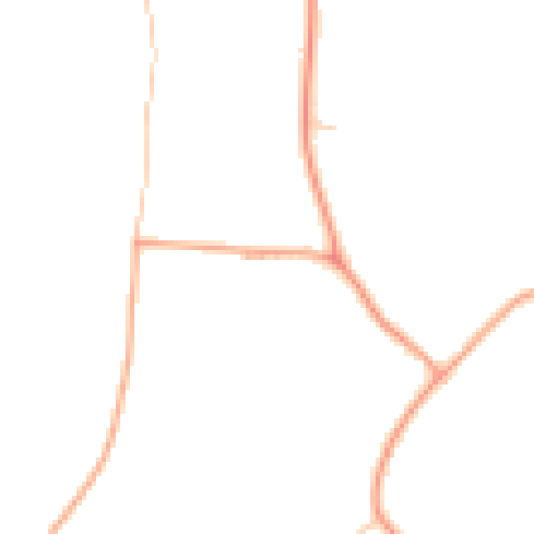 Daytime road noise heatmap for IP29 5LY