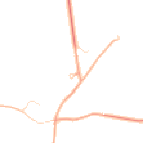 Daytime road noise heatmap for IP29 5QN