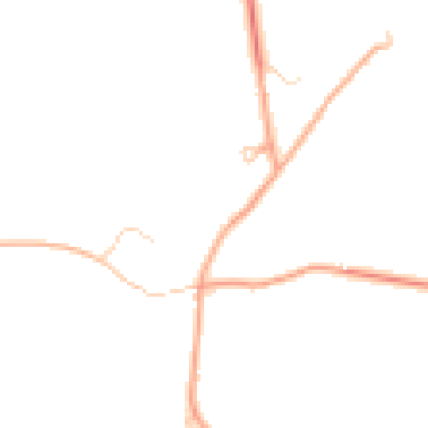 Daytime road noise heatmap for IP29 5QW