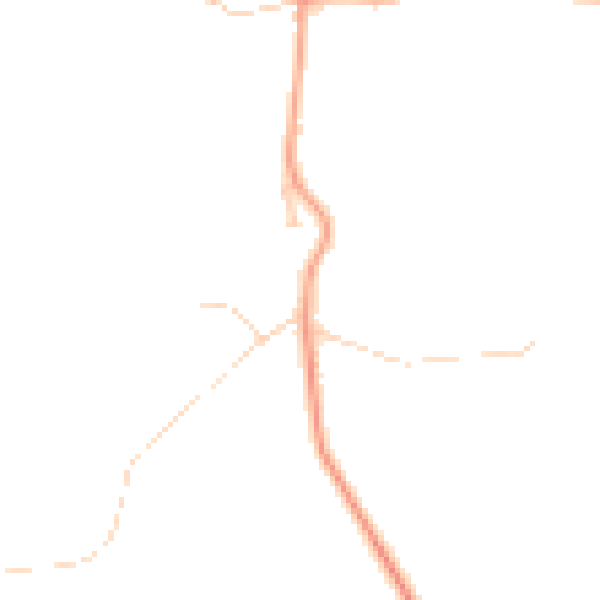 Daytime road noise heatmap for IP29 5QY