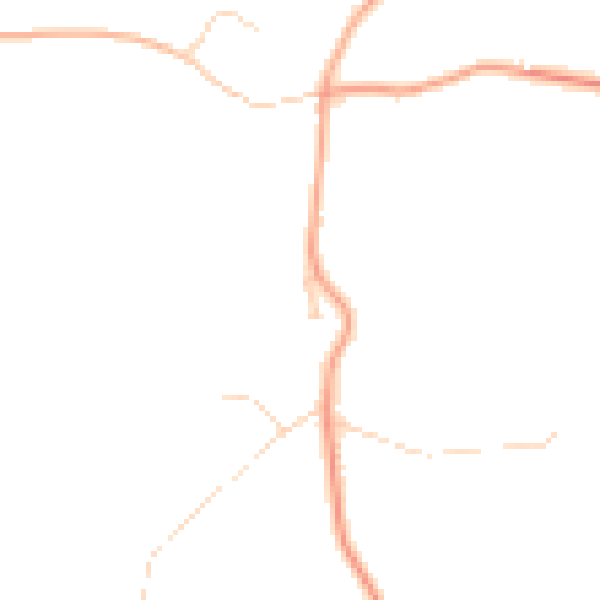 Daytime road noise heatmap for IP29 5RN