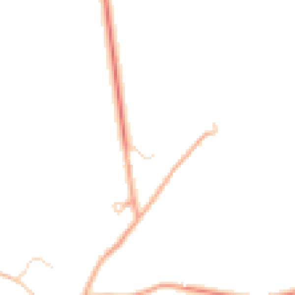 Daytime road noise heatmap for IP29 5RP