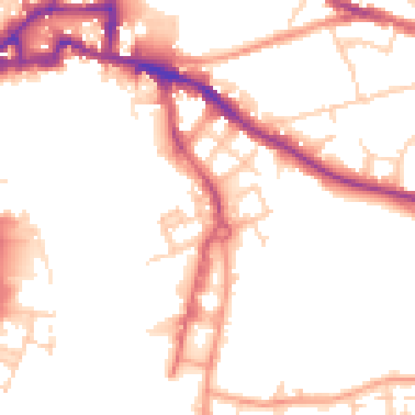Daytime road noise heatmap for IP3 0AH