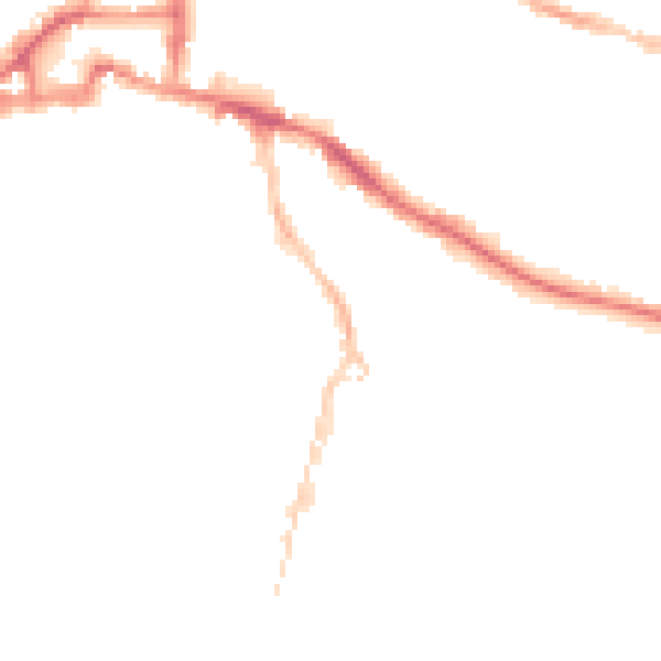 Night-time road noise heatmap for IP3 0AH