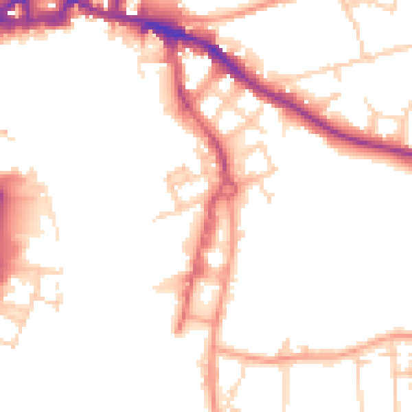 Daytime road noise heatmap for IP3 0AT