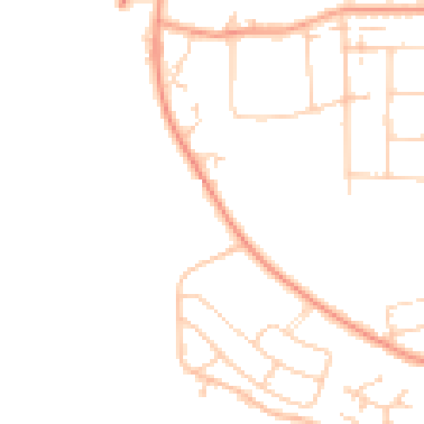 Daytime road noise heatmap for IP3 0BE