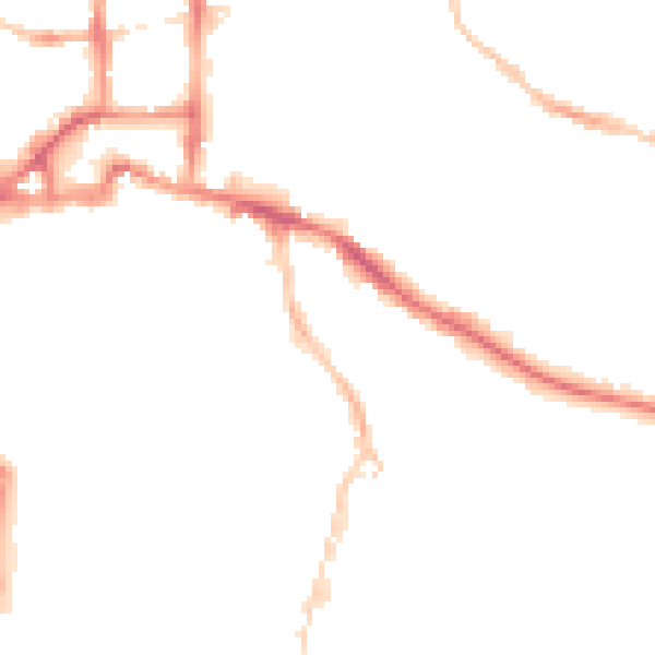 Night-time road noise heatmap for IP3 0DS