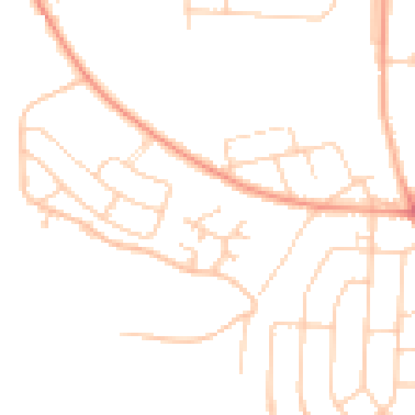 Daytime road noise heatmap for IP3 0EF