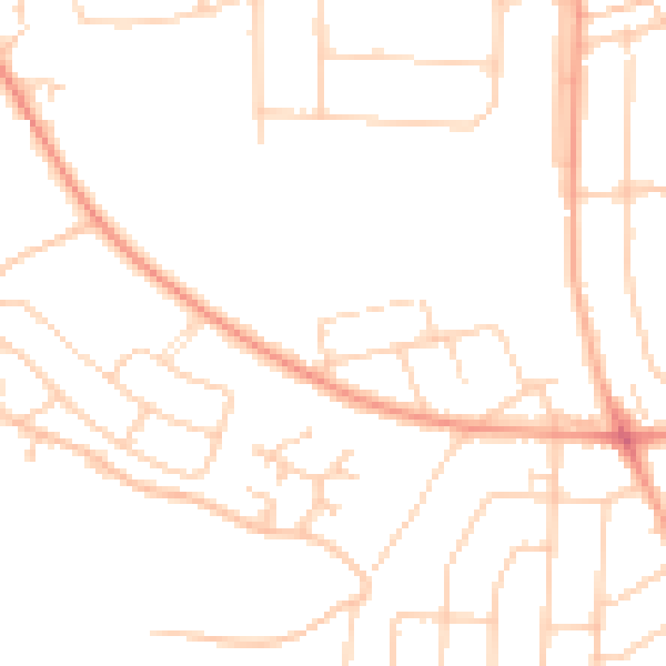 Daytime road noise heatmap for IP3 0HD