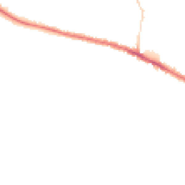 Night-time road noise heatmap for IP3 0NX