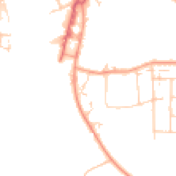 Daytime road noise heatmap for IP3 0QU