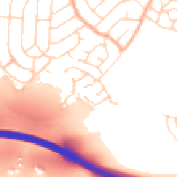 Daytime road noise heatmap for IP3 0SE