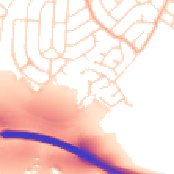 Daytime road noise heatmap for IP3 0SL