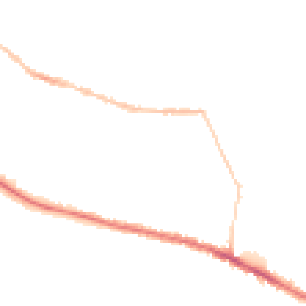 Night-time road noise heatmap for IP3 8EZ