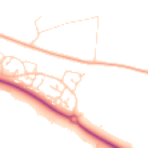 Daytime road noise heatmap for IP3 8GD