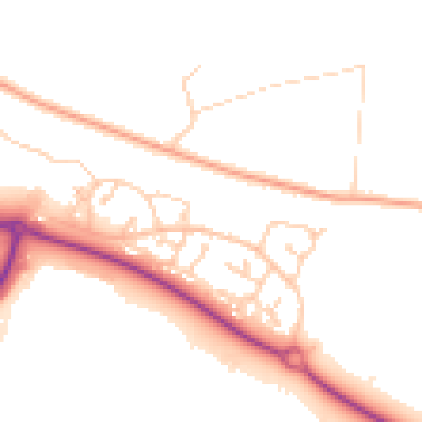 Daytime road noise heatmap for IP3 8GE