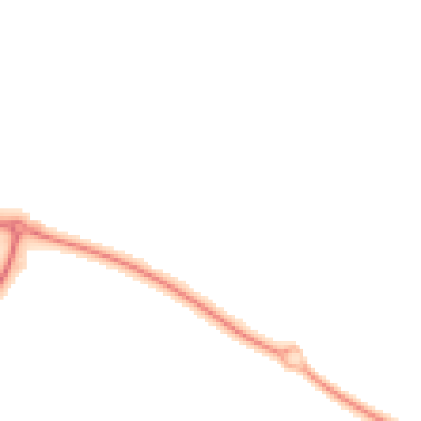 Night-time road noise heatmap for IP3 8GE