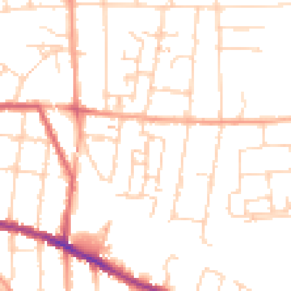 Daytime road noise heatmap for IP3 8GF