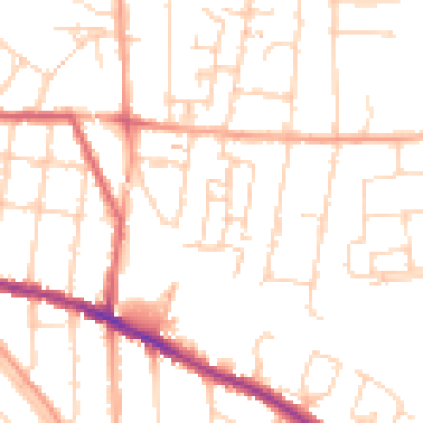 Daytime road noise heatmap for IP3 8GL