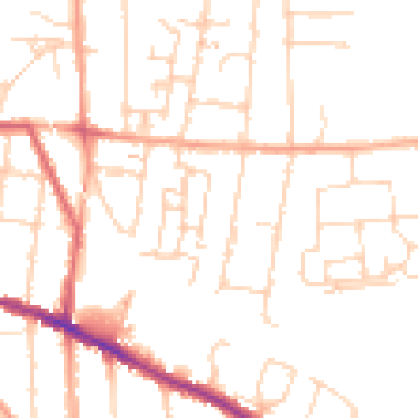 Daytime road noise heatmap for IP3 8GN