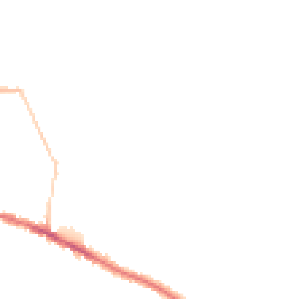 Night-time road noise heatmap for IP3 8GN
