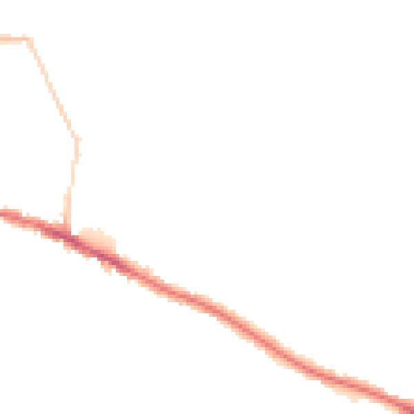 Night-time road noise heatmap for IP3 8HY