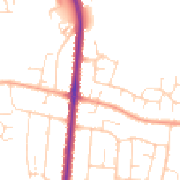 Daytime road noise heatmap for IP3 8PR