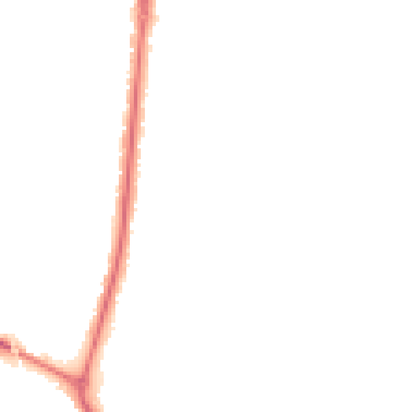 Night-time road noise heatmap for IP3 8QA