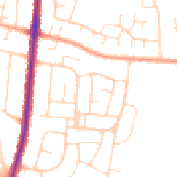 Daytime road noise heatmap for IP3 8QP