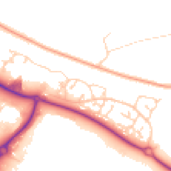 Daytime road noise heatmap for IP3 8RE