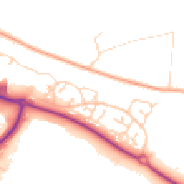 Daytime road noise heatmap for IP3 8RF