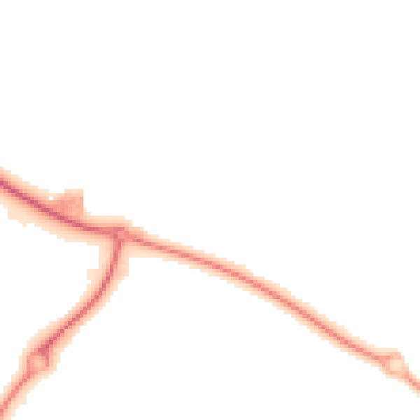 Night-time road noise heatmap for IP3 8SN