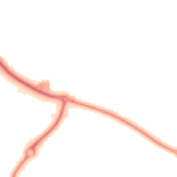 Night-time road noise heatmap for IP3 8TF