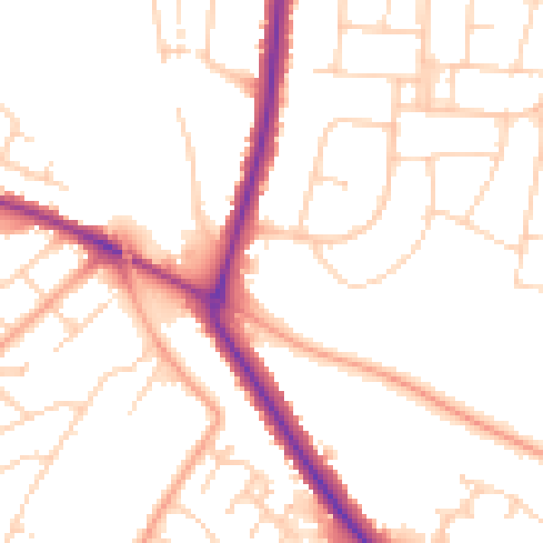 Daytime road noise heatmap for IP3 8TH